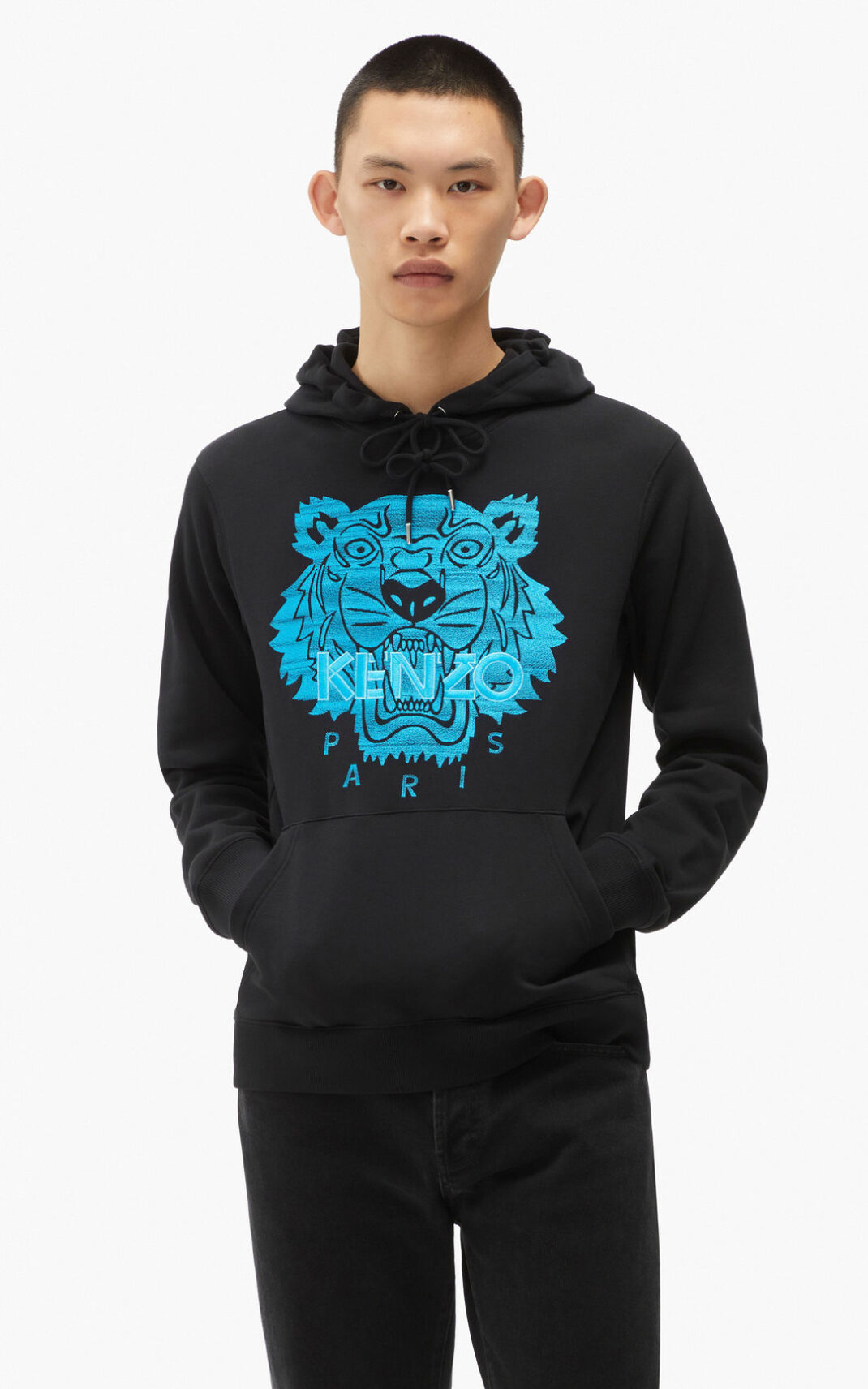 Kenzo Tiger Hættetrøje Herre - Sort DK-214352